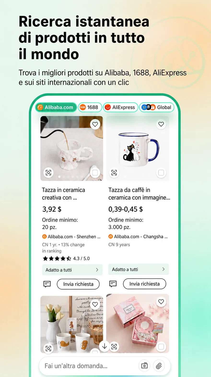 Catalogo globale in Accio